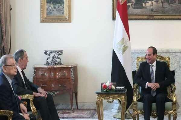 رایزنی لاوروف با رئیس جمهور مصر در قاهره
