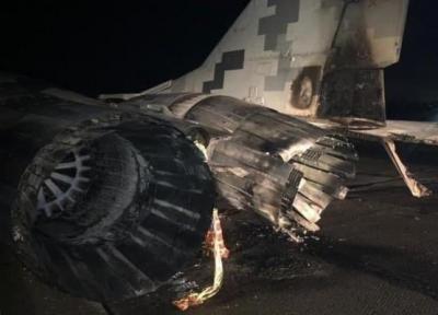 انهدام جنگنده میگ اوکراین در یک تصادف رانندگی