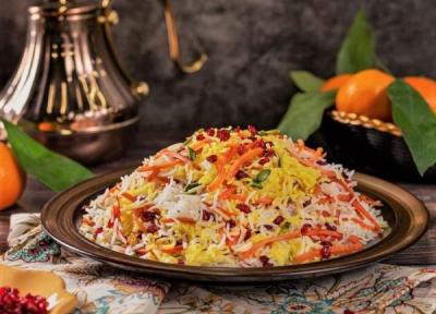 طرز تهیه شیرین پلو با روشی ساده